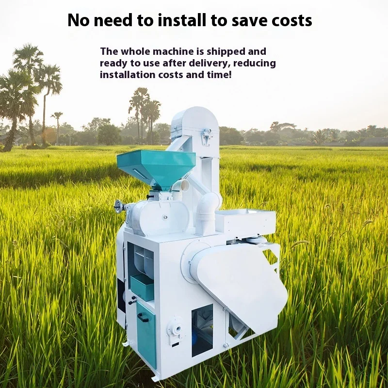 Manufacturer 8.5 Iron Roller Rice Mill Automatic Hulling Machine Rice Millet Milling And Hulling Machine Customized Processing