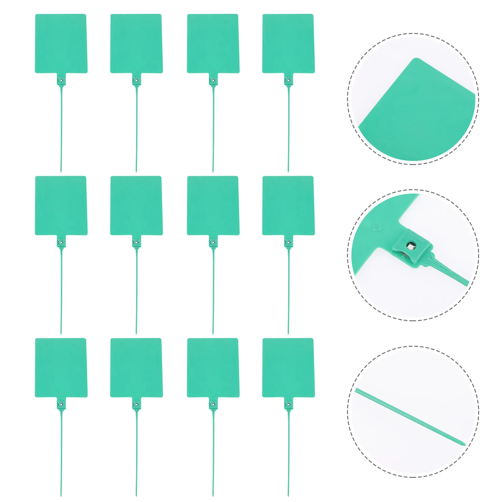 

100Pcs Cable Tags with Labels Plastic Zip Ties for Wire Management Cable Organization Bundling and