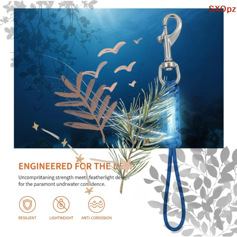 Underwater Flashlight - Underwater Diving Lanyard BCD Anti-lost: 1Pcs