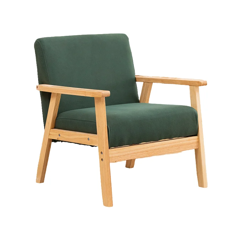 

Solid Wood Modular Single-Person Contemporary Living Room Sofa Budget-Friendly Anti-Cat Scratch Small Apartment Furniture Sponge