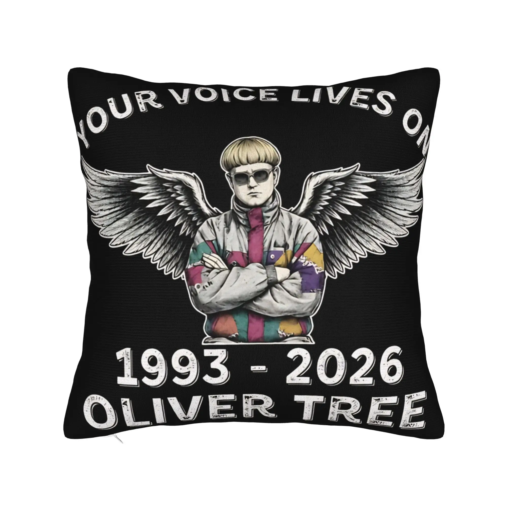 Pillow Cover Oliver Tree Rest In Peace 1993 to 2026 Memorial  Funny Pillow Case For Sofa Home Decor Pillowcases