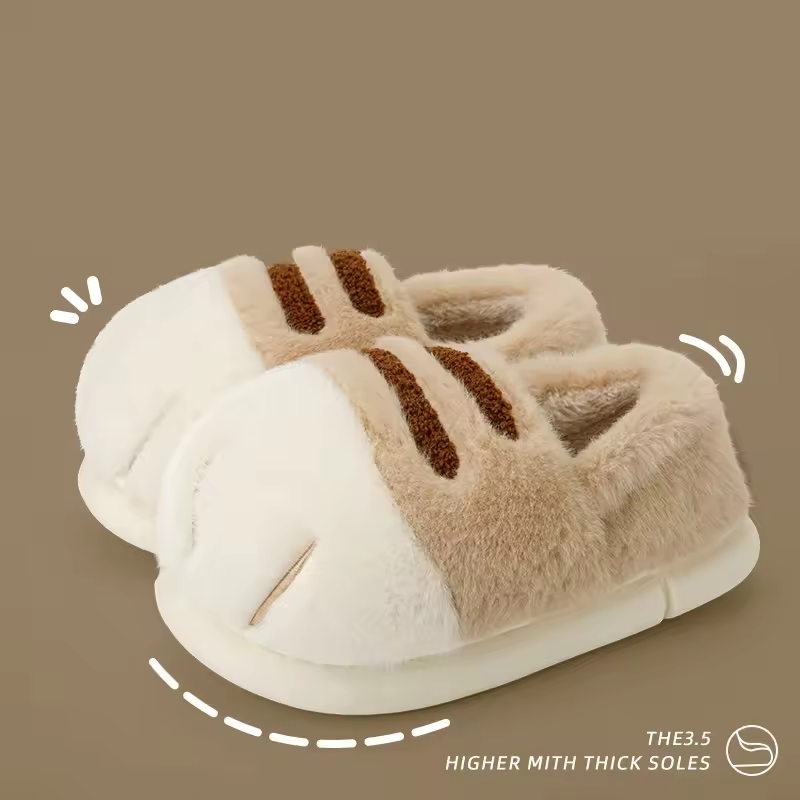 고양이 발 슬리퍼