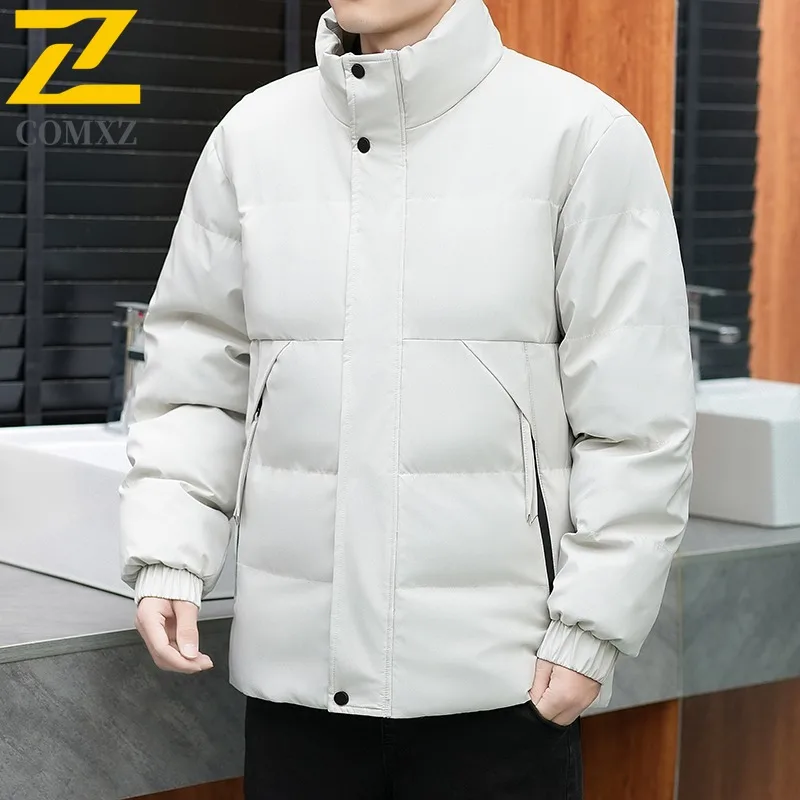 

COMXZ Luxury Men Padding Coat Fashion Splicing Outdoor Riding Windproof Coat Casual Street Style Windproof Autumn Garment