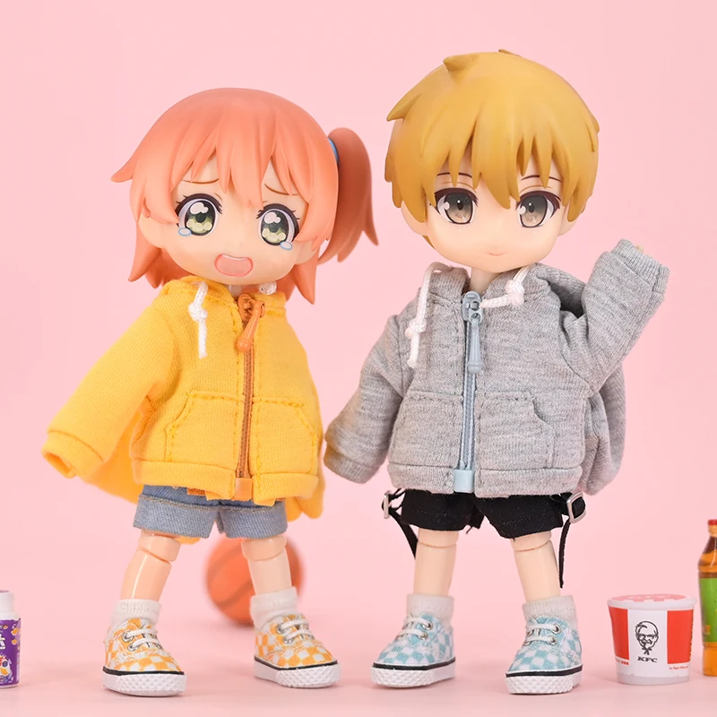 Ob11 Doll Clothes Casual Hoodie Suitable For 1/12BJD Obitsu11 Asi2.0 P9 P10 GSC YMY UFDoll Clothes Accessories