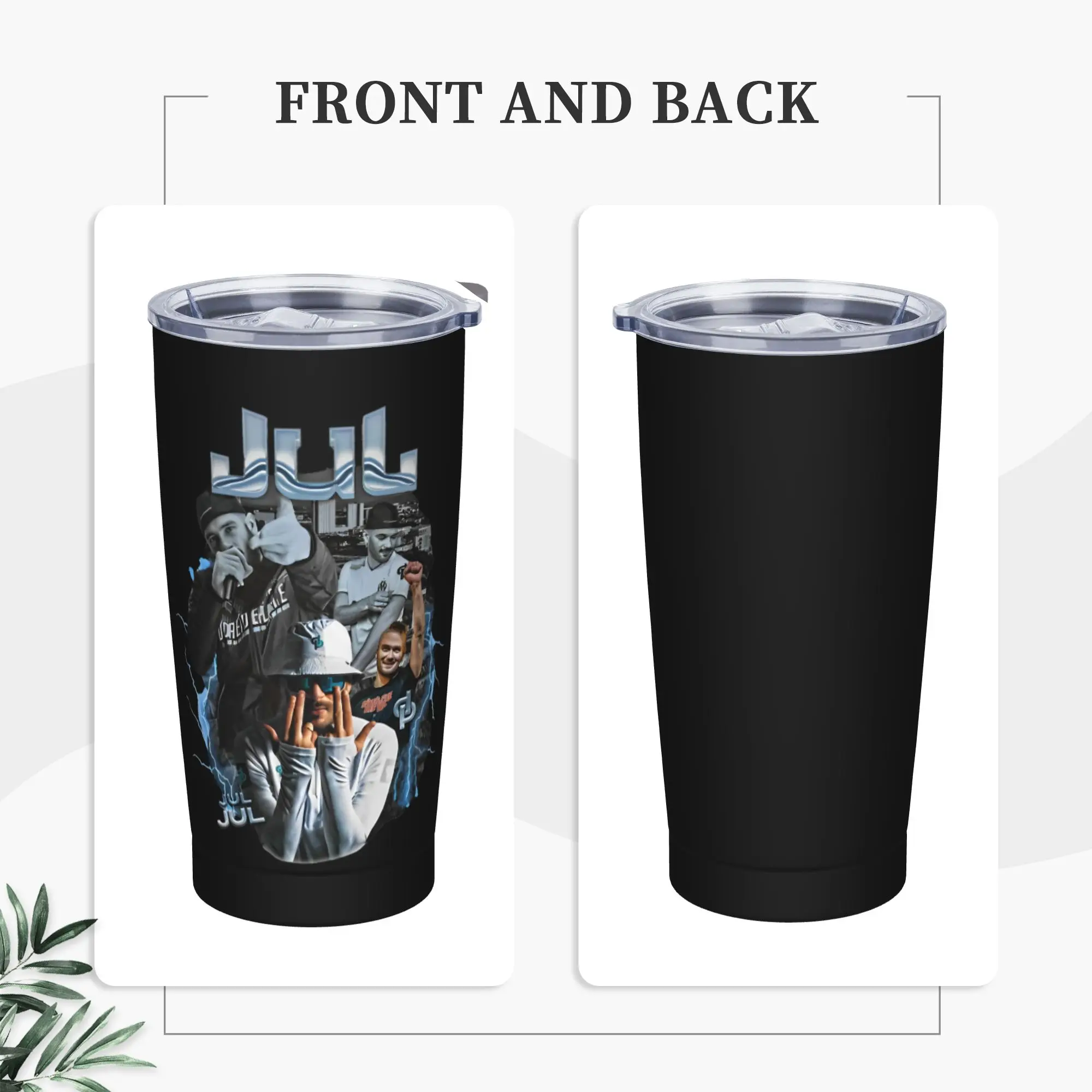 Stainless Steel Tumbler Jul Bootleg Platinum Rapper Thermal Cups  Portable Cold Drink Car Mugs Camping Water Bottle
