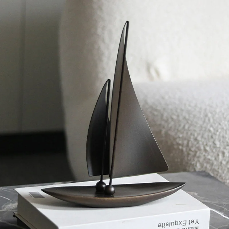Light luxury ship model sailing crafts high-end ornaments, home feng shui art decorations