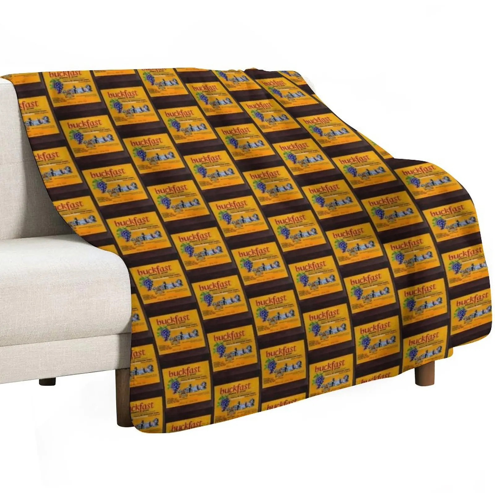 Half Bottle O' Your Finest Buckfast Sir Throw Blanket Sofa Bed covers Weighted Soft Big blankets ands Kid'S Blankets