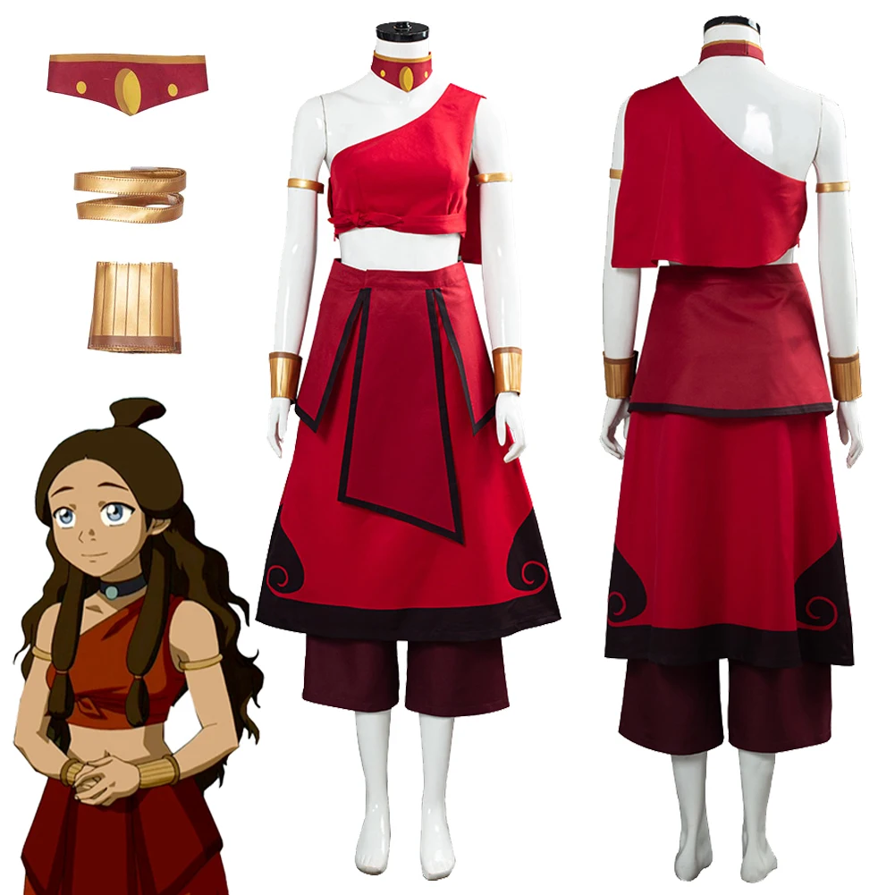 

Катара Косплей Фэнтези Мультфильм Последний Косплей Костюм Airbender Маскировка Взрослых Женщин Ролевая Игра Фантазия Наряд Женский Хэллоуин