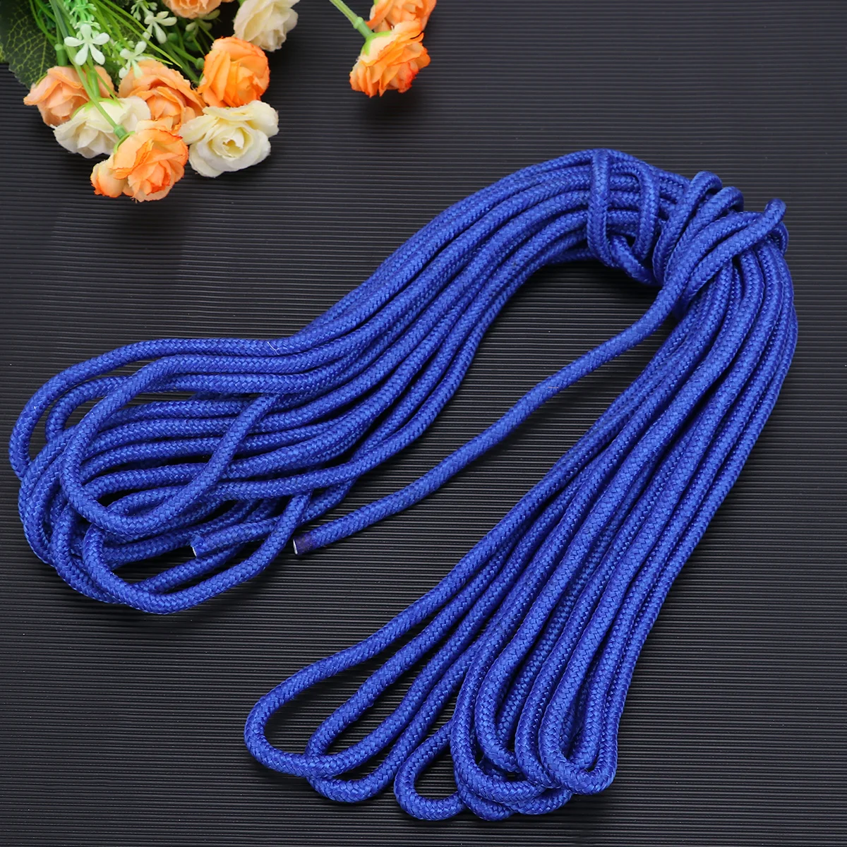 10 متر 6 مللي متر قطر سارية العلم حبل نايلون مقاومة الطقس عالية القوة للتخييم الغسيل الأزرق سارية العلم حبل النايلون #2
