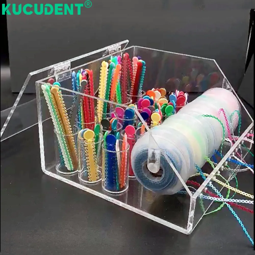 

2 в 1, стоматологический акриловый органайзер, чехол для хранения, ортодонтическая силовая цепь, резиновая лигатура, коробка для размещения галстука, диспенсер, лабораторный держатель, инструмент