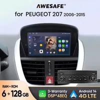 AWESAFE  Autoradio  for PEUGEOT 207 207CC 2006-2015  Wireless Carplay Android Auto Car Radio GPS Car Intelligent Systems