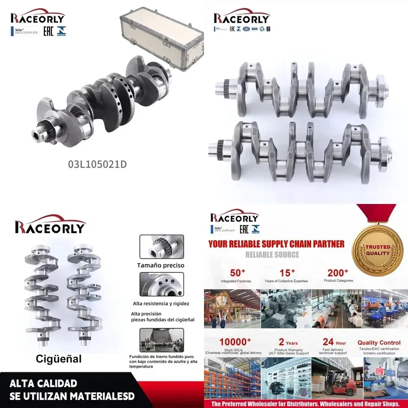 Hot Sale RACEORLY Engine Crankshaft for Amarok/Multivan 2.0TDI CDBA CDCA CNFA CNEA CNFB OE 03L105021D