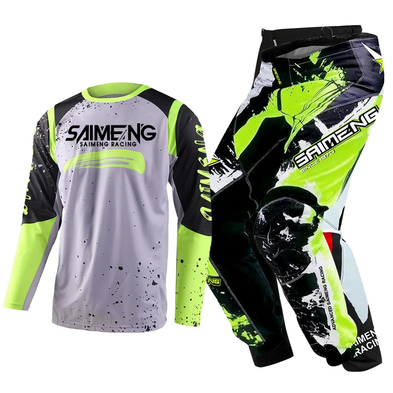 

Motochross gear set for children Dirt Bike racing suit boy girl Downhill Jersey Pant Kits Youth Children Motorcycle 4 5 6 7 8 9