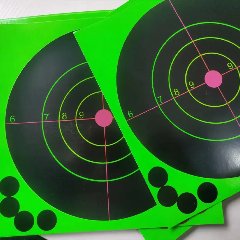 Target Shooting 17 X 17CM Splash Flower Target 8-Inch Adhesive Reactivity Shoot Target Aim for Gun / Rifle / Pistol Binders