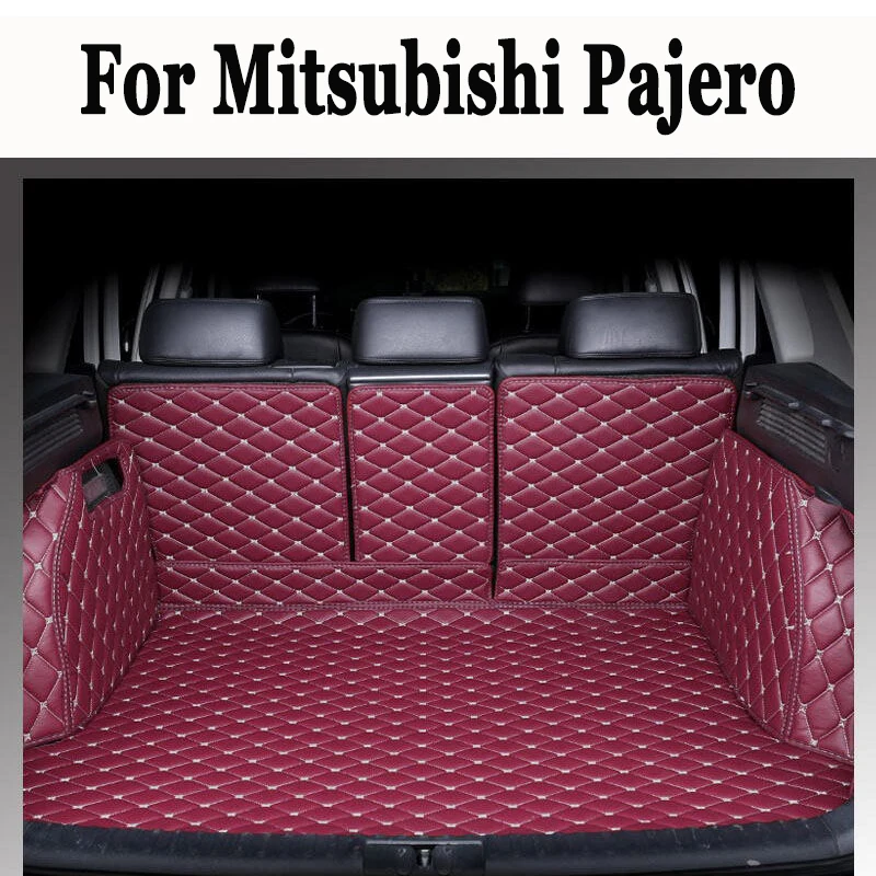 

Коврики для багажника автомобиля на заказ для Mitsubishi Pajero 7 мест 2017 водонепроницаемые коврики для багажника Pajero 2016-2007 бежевый 4 цвета