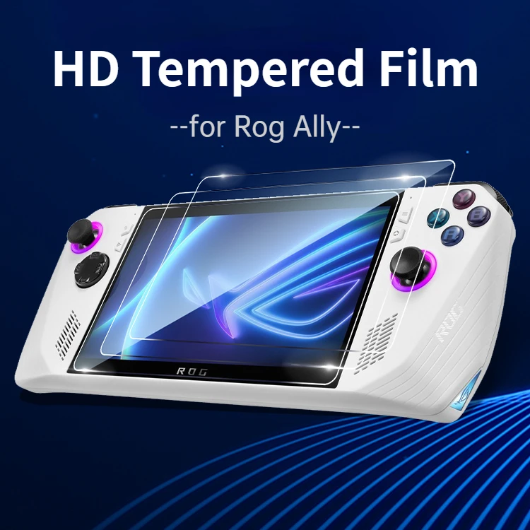 For Rog Ally Tempered Film ASUS Handheld Host Glass Sticker Explosion-proof Protection Blue Light Film with  Anti Fingerprint