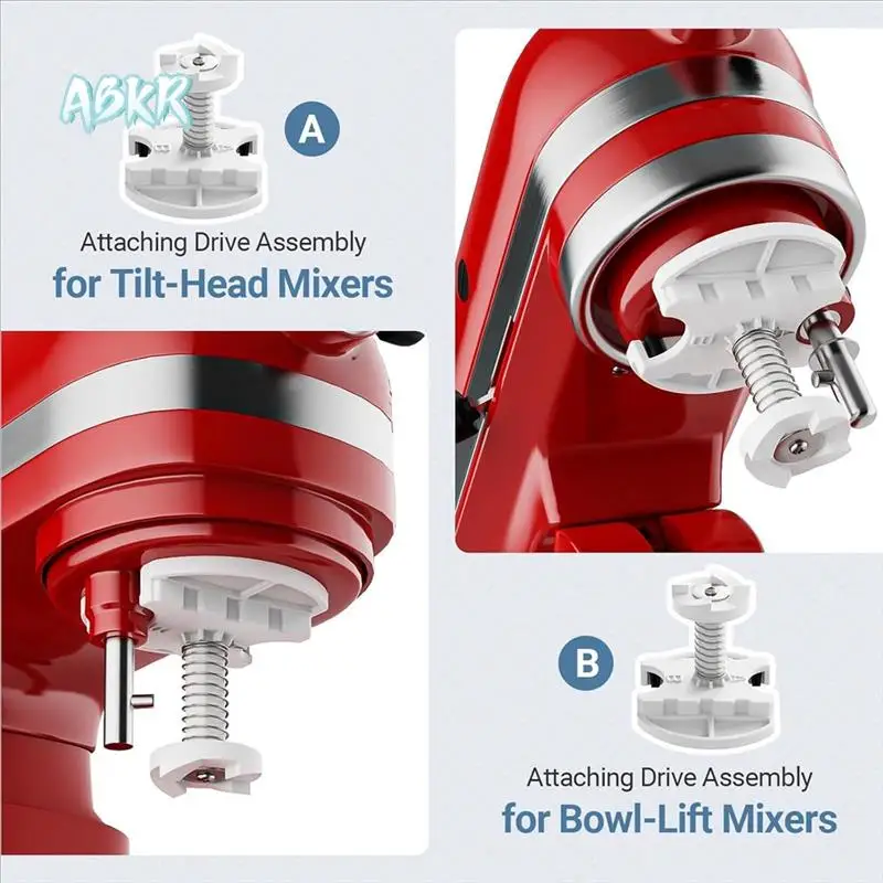 ABKR-키친에이드 아이스크림 메이커 부품 키친에이드용 아이스크림 드라이브 부착물 키친에이드 아이스크림 메이커 부품에 적합