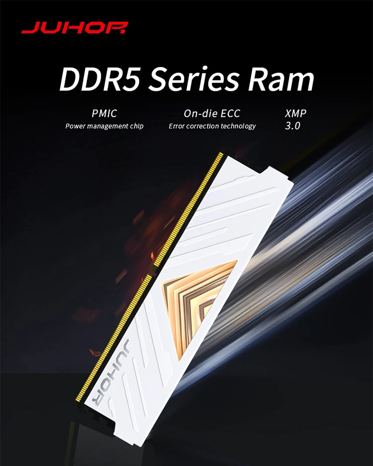 JUHOR DDR5 RAM 16 Go 4800 MHz 5600 MHz 6000 MHz mémoire de bureau