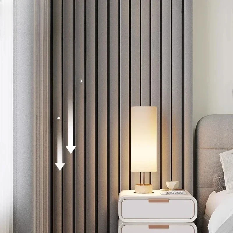 

Custom Size Thick Gray Curtains and Blackout Curtains for Living Dining Room Bedroom Luxury Sunshade Cotton Linen Partition Door