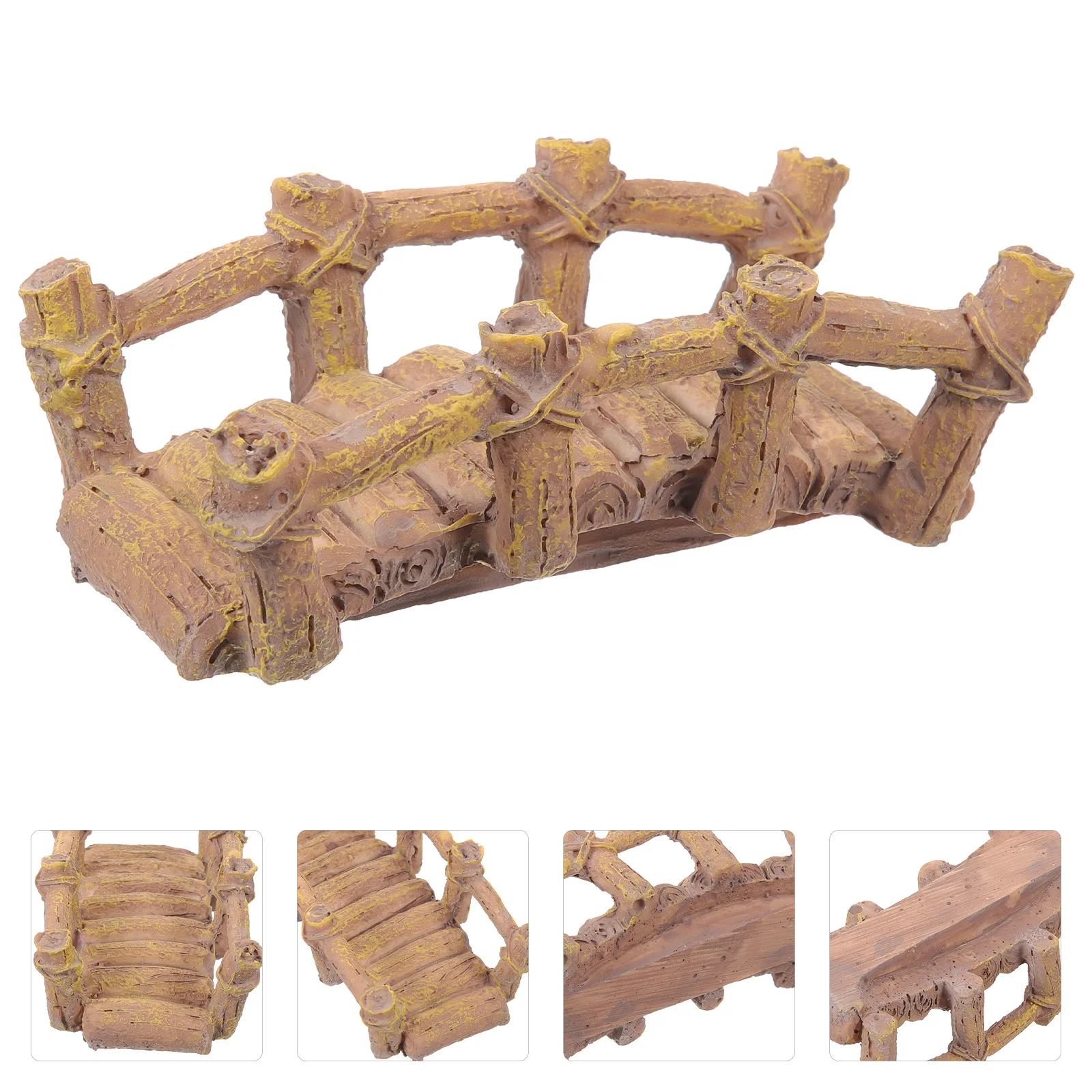 

Micro Landscaping Bridge Resin Small Bridge Decoration Sand Table Decor Indoor Outdoor Garden Yard Decor Sand Table Decorations