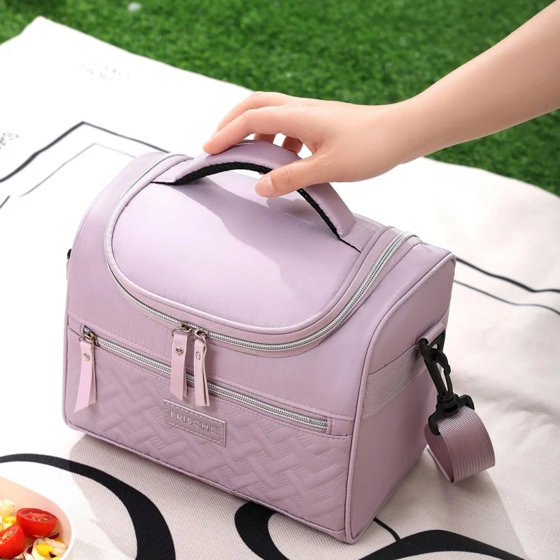 Insulated Lunch Bag Large Capacity Insulated Bag Cooler Bag Lunch Bags Long-lasting Cold Storage For Reusable Lunch Bag