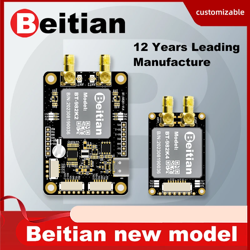 

Beitian Um982 Gnss Modules Gps-rtk Development Board Integrated L1l2l5 High Precision Positioning Uav Differential Rtk Um980