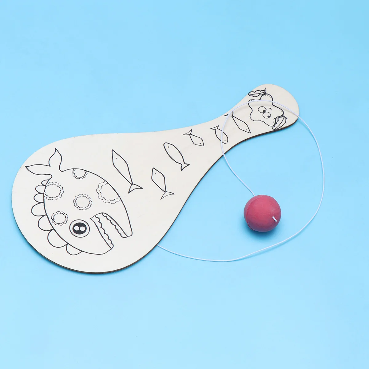 ไม้แร็กเก็ตสำหรับวาดภาพบนผนัง 2 ชิ้น อุปกรณ์วาดภาพสำหรับเด็ก ทำจากไม้หนา สำหรับงาน DIY งานฝีมือ สำหรับกิจกรรมเด็กอนุบาล กิจกรรมพ่อแม่ลูก ศิลปะสำหรับเด็ก