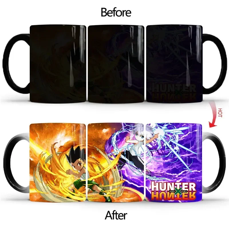 Cartoon Anime Hunter X Hunter Color Changing Coffee Mug Cup Magic Ceramic Cups Tea Milk Cups Coffee Mugs Drinkware