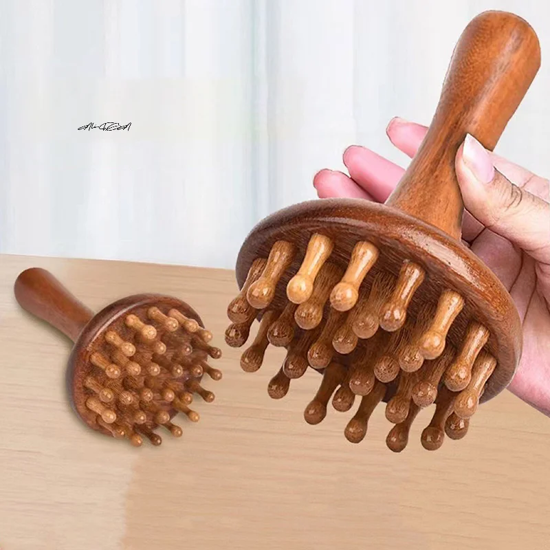

Деревянный грибной ручной массажный инструмент Гуа Ша для всего тела, снятие мышечного напряжения, локальный массажер для жира для релаксации
