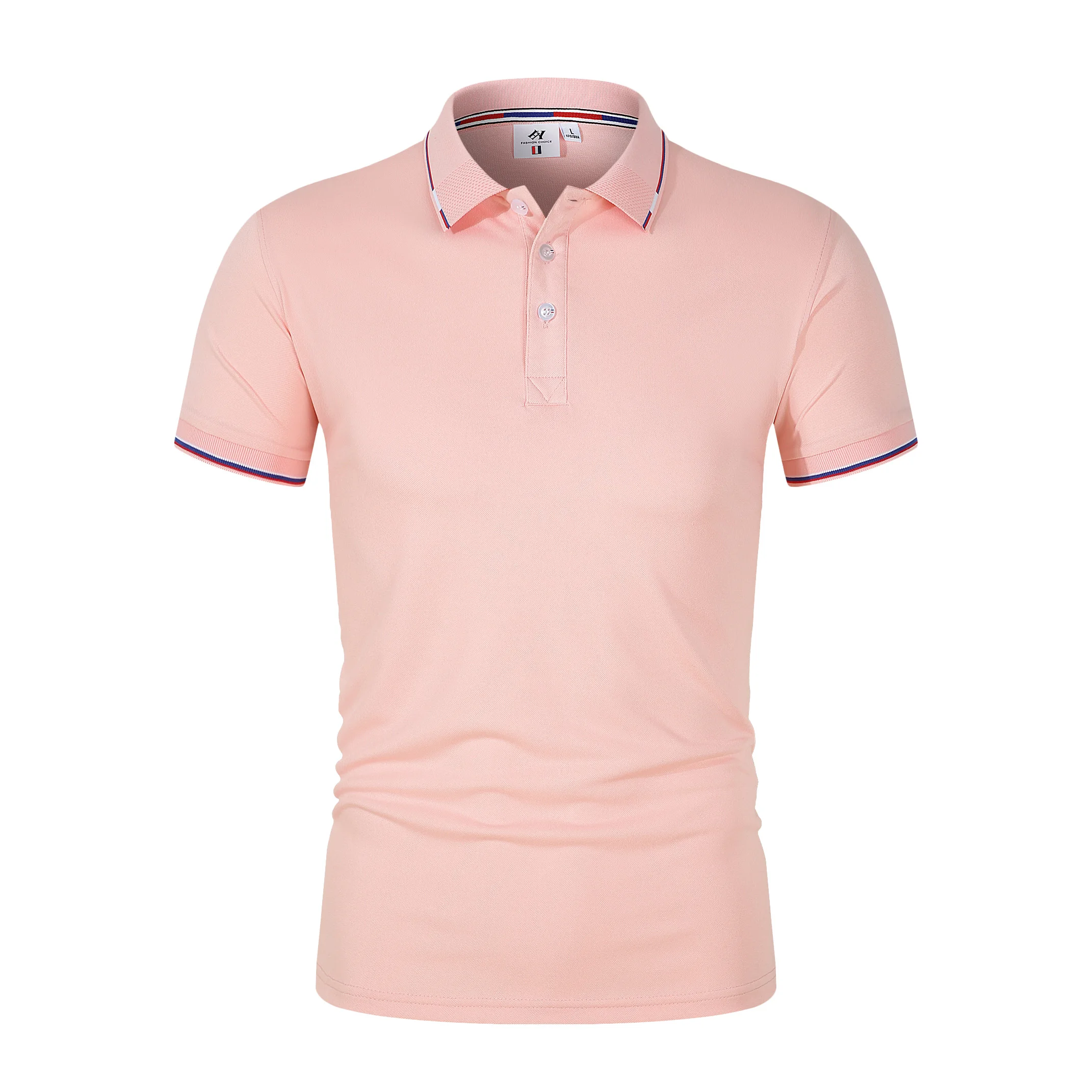2026 Hot Sale Men's Summer Casual Breathable Comfortable Polo Shirt Men's Solid Color High Quality Short Sleeve T-Shirt