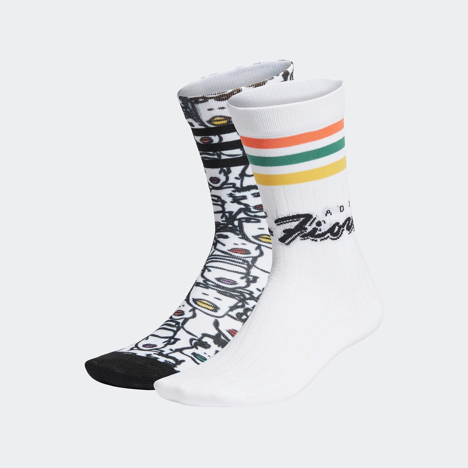 

Adidas genuine seasonal new clover SOCK 2PP women's sports socks FL9637