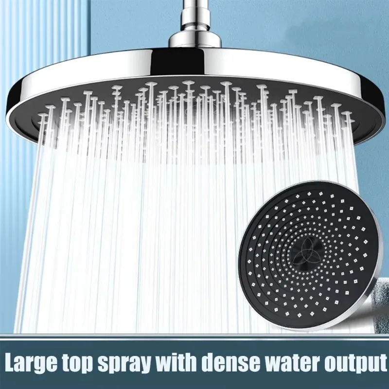 

25cm Top Spray Large Water Volume Booster Shower Head Pressurized Single Head Home Bathroom Shower Head