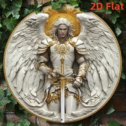 Archangel Michael 2D Metal Wall Art, 8