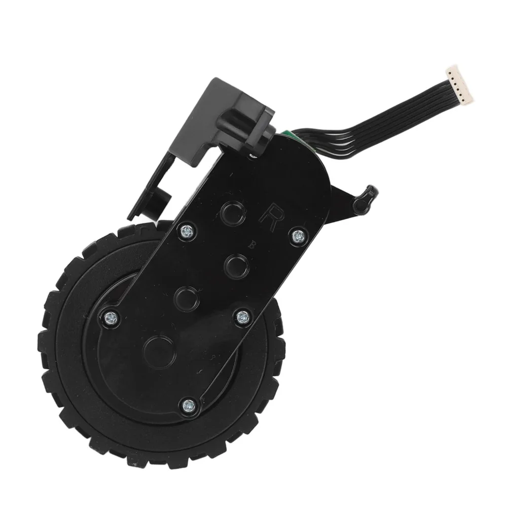 Black Robot Vacuum Drive Wheel ABS Drive Module Vacuum Cleaner Drive Wheel Right for LeIctroux C30B/Proscenic 800T/Conga 1090