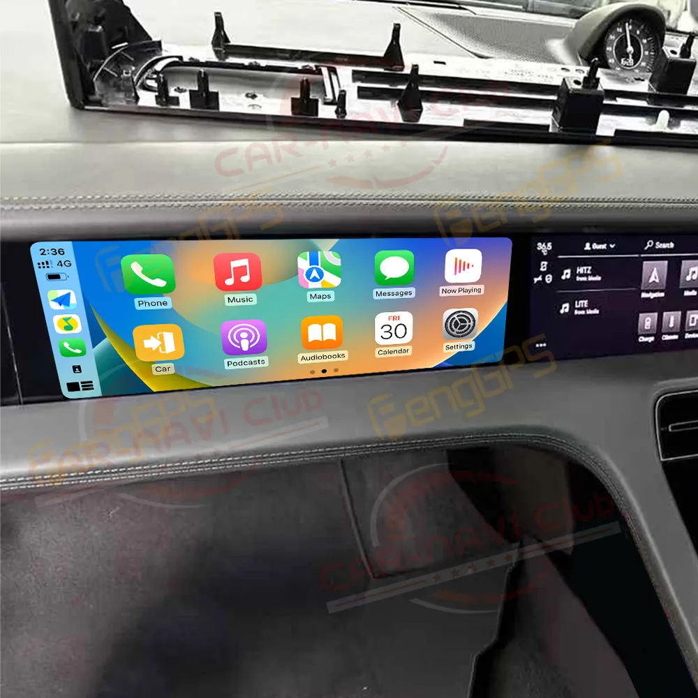 Right Hand 11.0 Inch entertainment screen Android 13 For Porsche Taycan 2019-2025 Car Radio Stereo Carplay GPS Navigation Unit