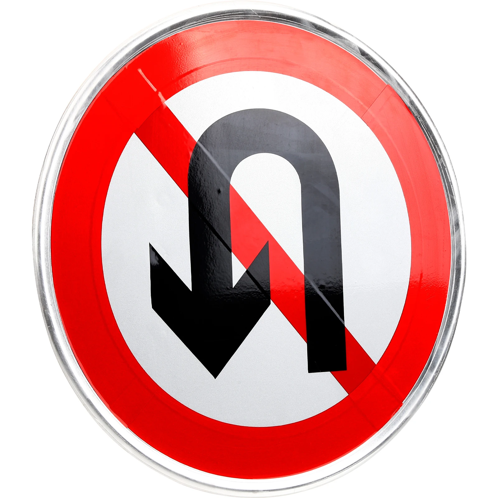 Kein Umdrehen, Einfahrtsschild, reflektierendes Sichtschutzschild, einfach zu installierende Verkehrskontrollanzeige, Aluminiumplatte