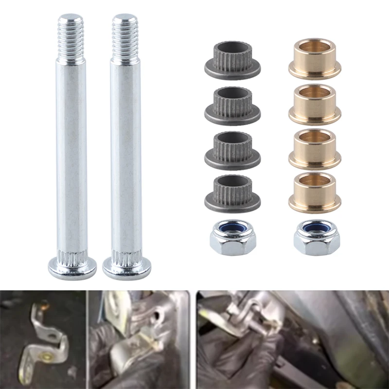 

Car Front Door Hinge Pin Bushing Repair Kit 2 Pins Lock Nuts Hinge Pin Bushing Door Repair For Ford Mustang Mercury 1994-2004