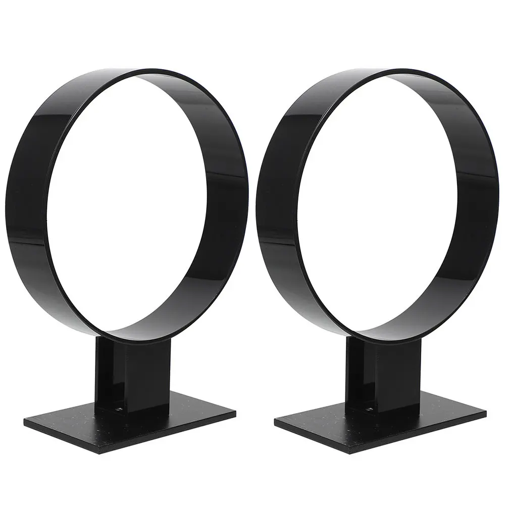 

Набор из 2 подставок для повязок на голову, круглые акриловые органайзеры-держатели для женских аксессуаров для волос, для спальни