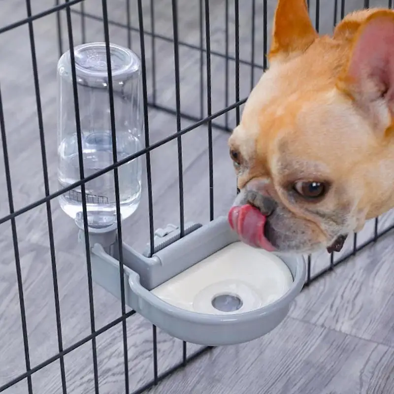 Automatic Dog Feeders Cage Dangle Self Feeding Pet Water Dispenser Detachable Gravity Rabbit Water Bowl Feeding Set Use For Pets