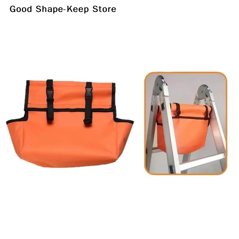 Folding Ladder Hanging Tool Storage Bag Waterproof Oxford Cloth Multi-pocket Organizer for A-frame Ladder House Decoration Work