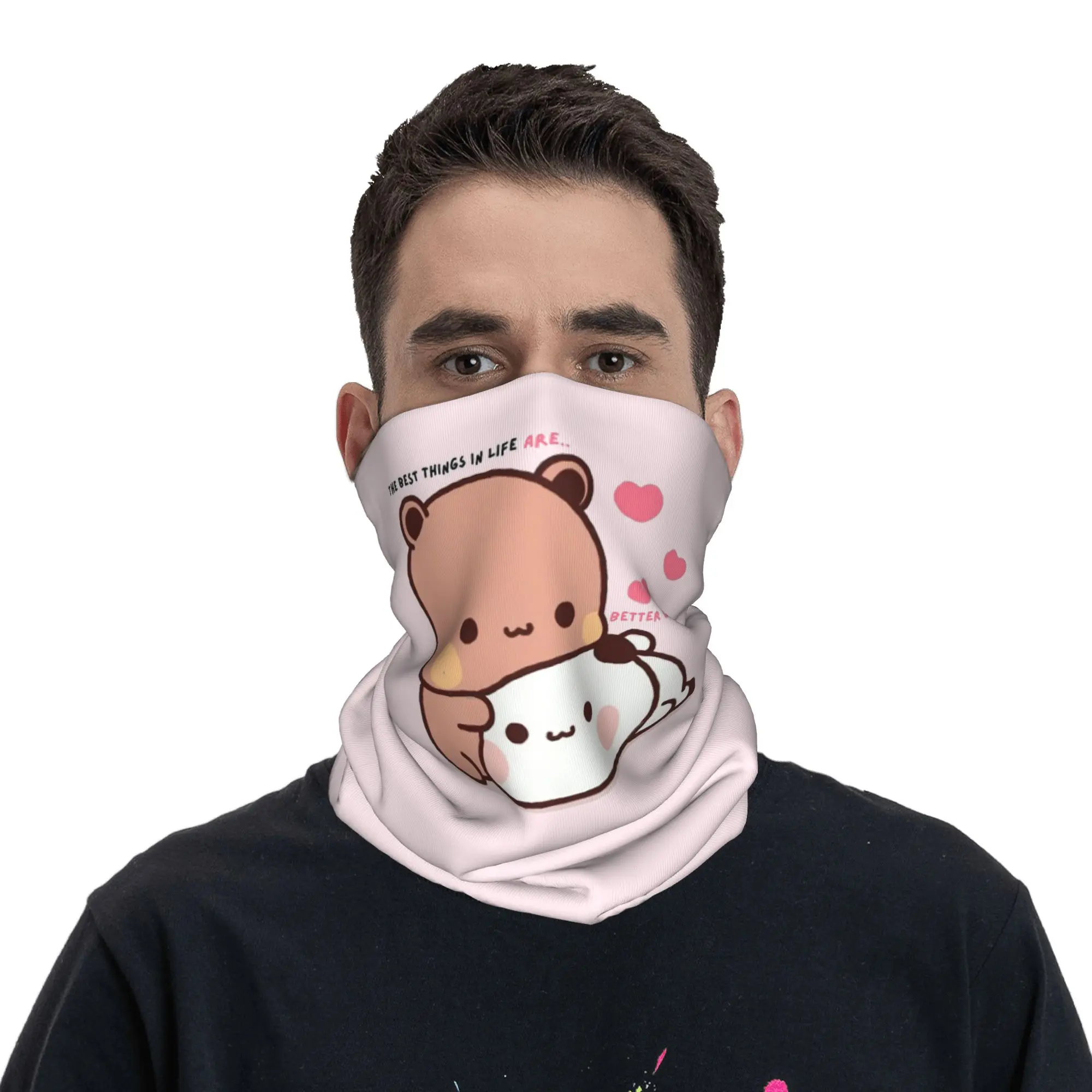 The Best Things In Life Are Better With You bubu and dudu Bandana Neck Gaiter Printed Magic Scarf Warm Cycling Scarf Cycling
