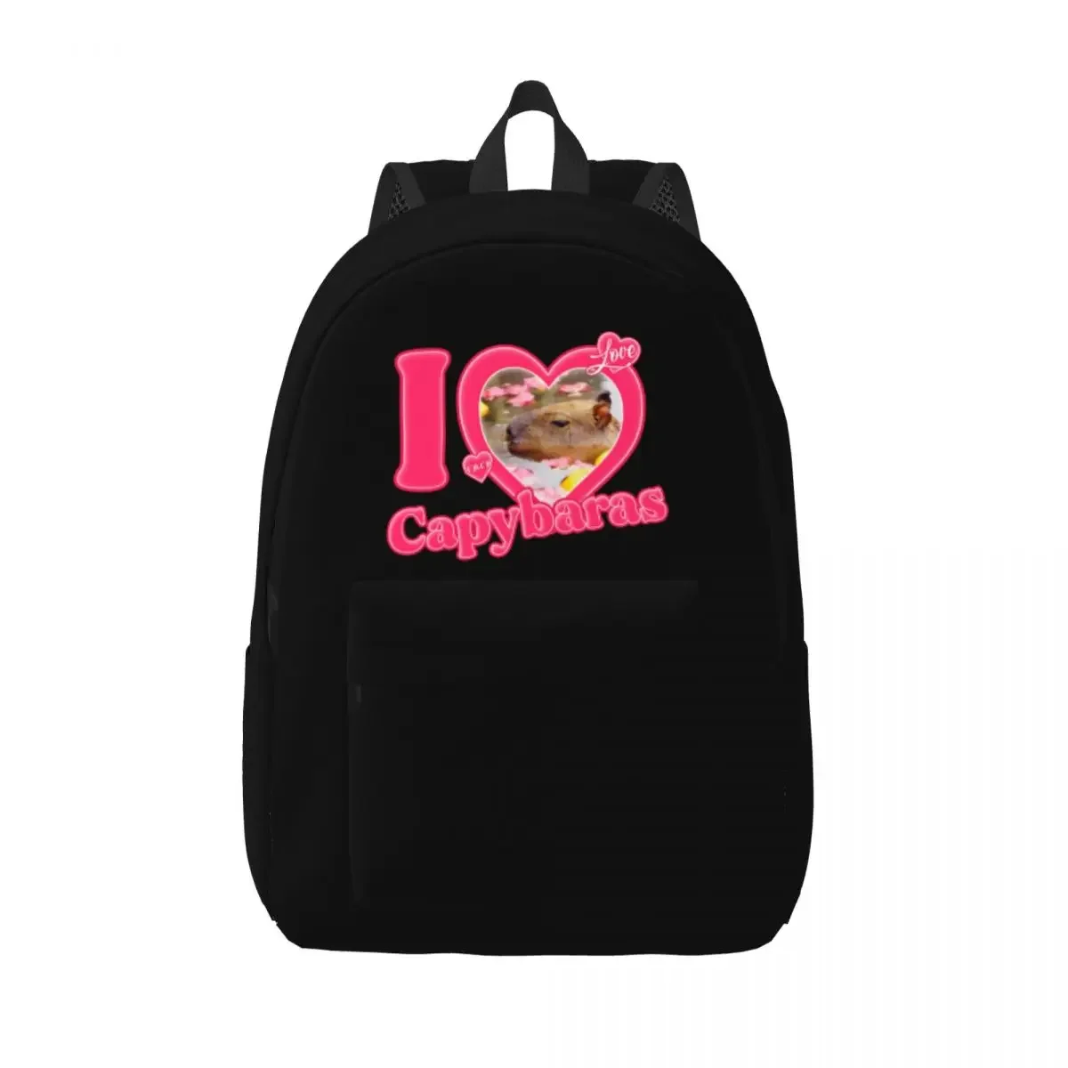 I Love Capybaras Animals Capybara Backpack for Preschool Primary School Student Bookbag Boy Girl Kids Daypack Sports