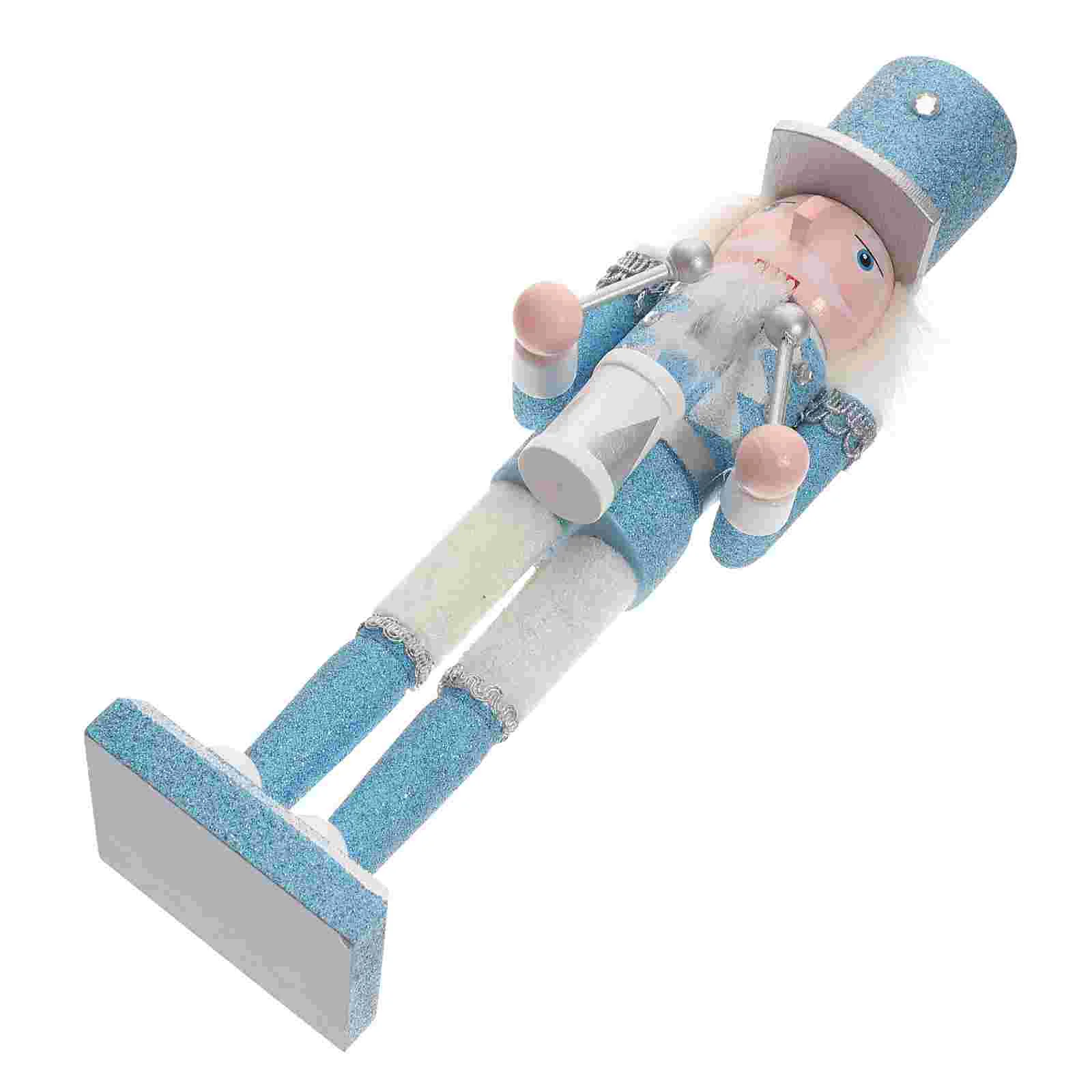 เครื่องกะเทาะเปลือกถั่วรูปปั้นไม้กลางแจ้งการตกแต่งคริสต์มาสสำหรับห้องครัวรูปแคร็กเกอร์ขนาดเล็กฤดูใบไม้ร่วง