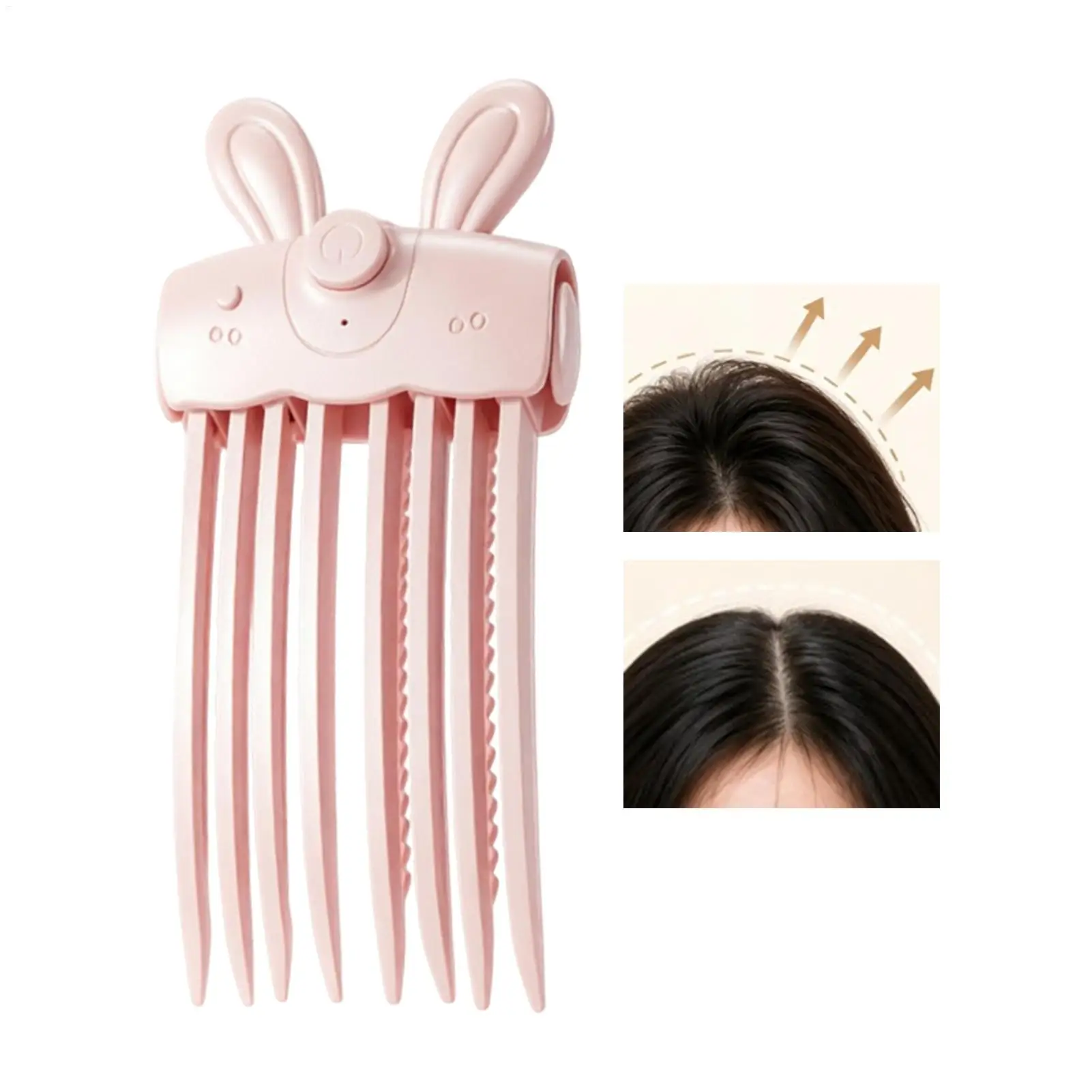 Rechargeable Heated Hairpin High Crown Wireless Electric Hair Clips Curling Fixed Shape LazyStyle Clip Fluffy Hair Roller 5