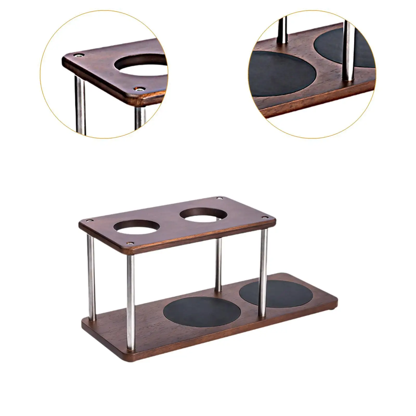 Übergießen Sie eine Kaffeestation, vielseitiger Mehrzweck-Organizer, Holz, dekorativ, wiederverwendbar, mit Sockel, Kaffeetropfer, Ständer, Filterhalter