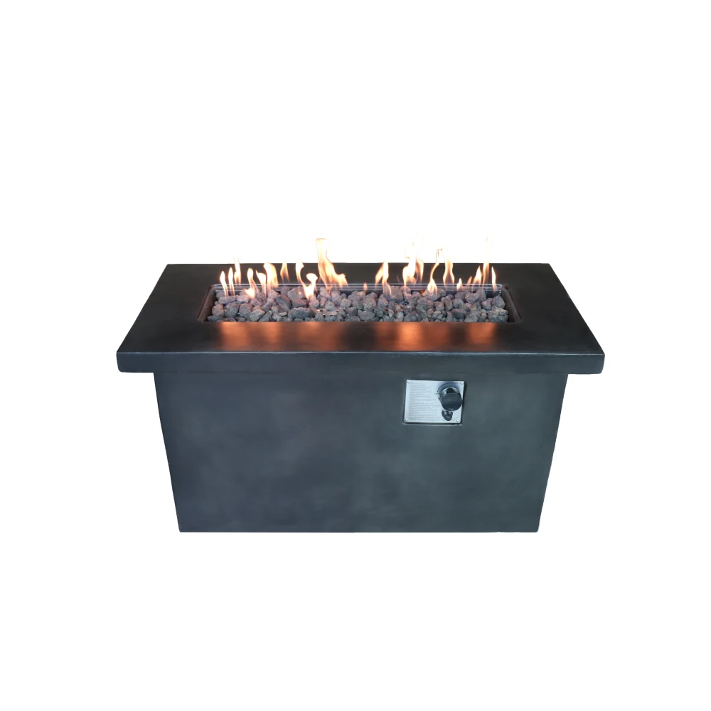 24'' H Concrete Propane/Natural Gas Outdoor Fire Pit Table