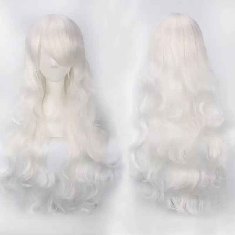 12GE Cosplay-Perücke – 80 cm hitzebeständiges lockiges Haar, lange europäische Anime-Perücke, universelles Styling für Kostümpartys ‌