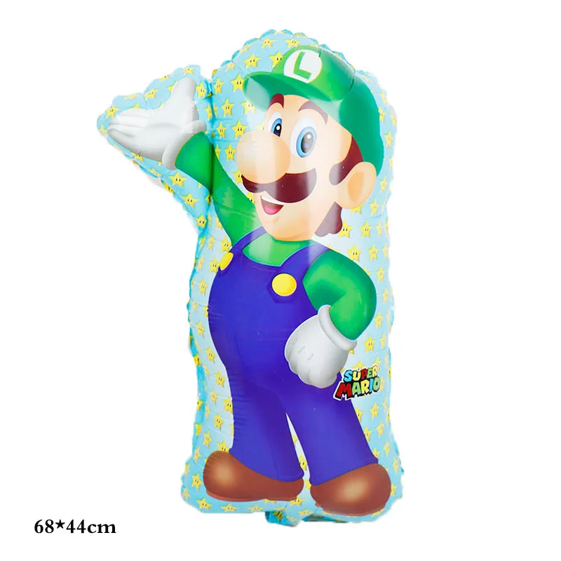 Super Marios Bros Luigi Birthday Number Ballon Set Cartoon Anime Theme Party Decor Kids Room Decoration Global Toys Accessories