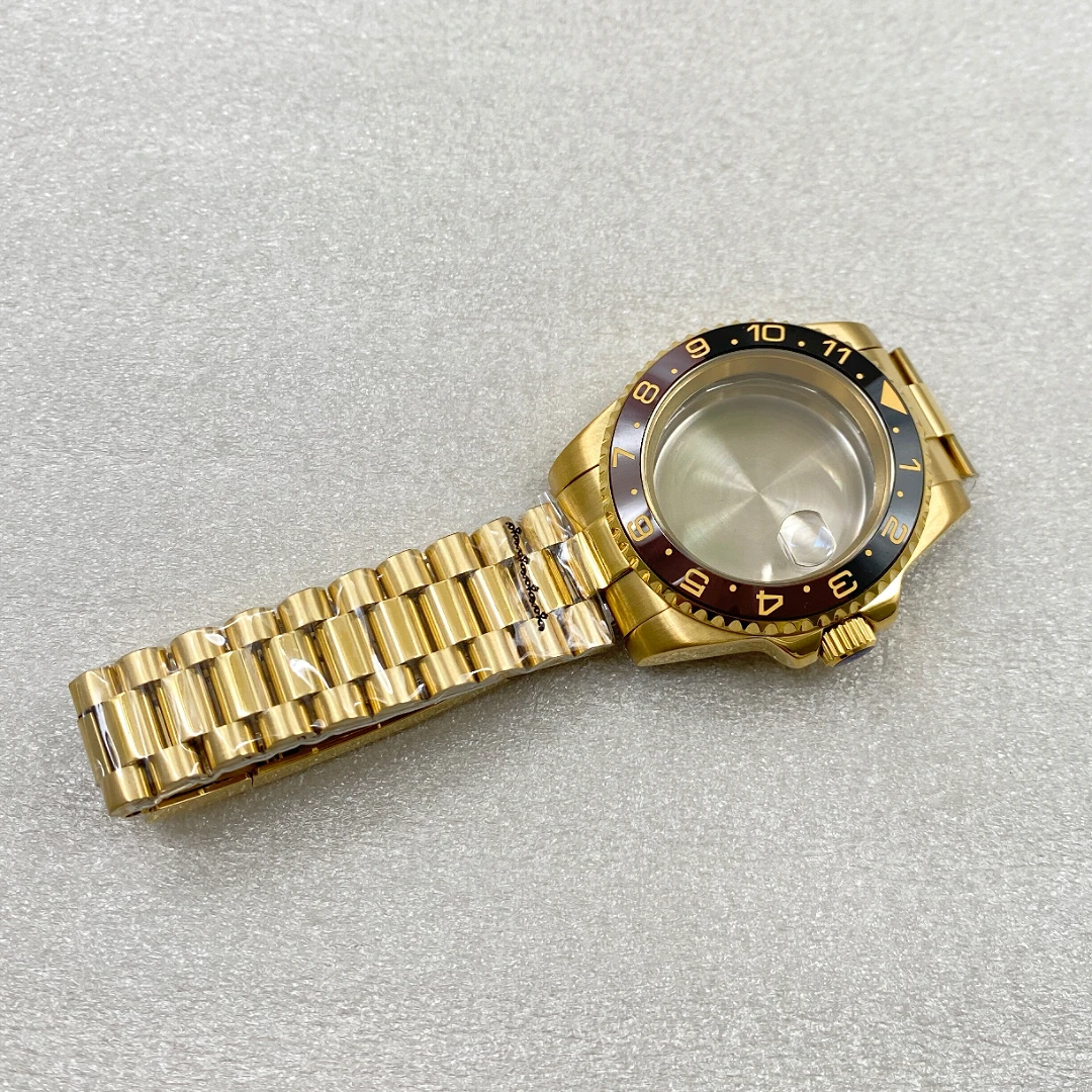 40MM Retro Case Sapphire Glass NH35 Watch Accessories Suitable for Seiko NH35 NH36 Movement Watch Case Men's Watch Accessories