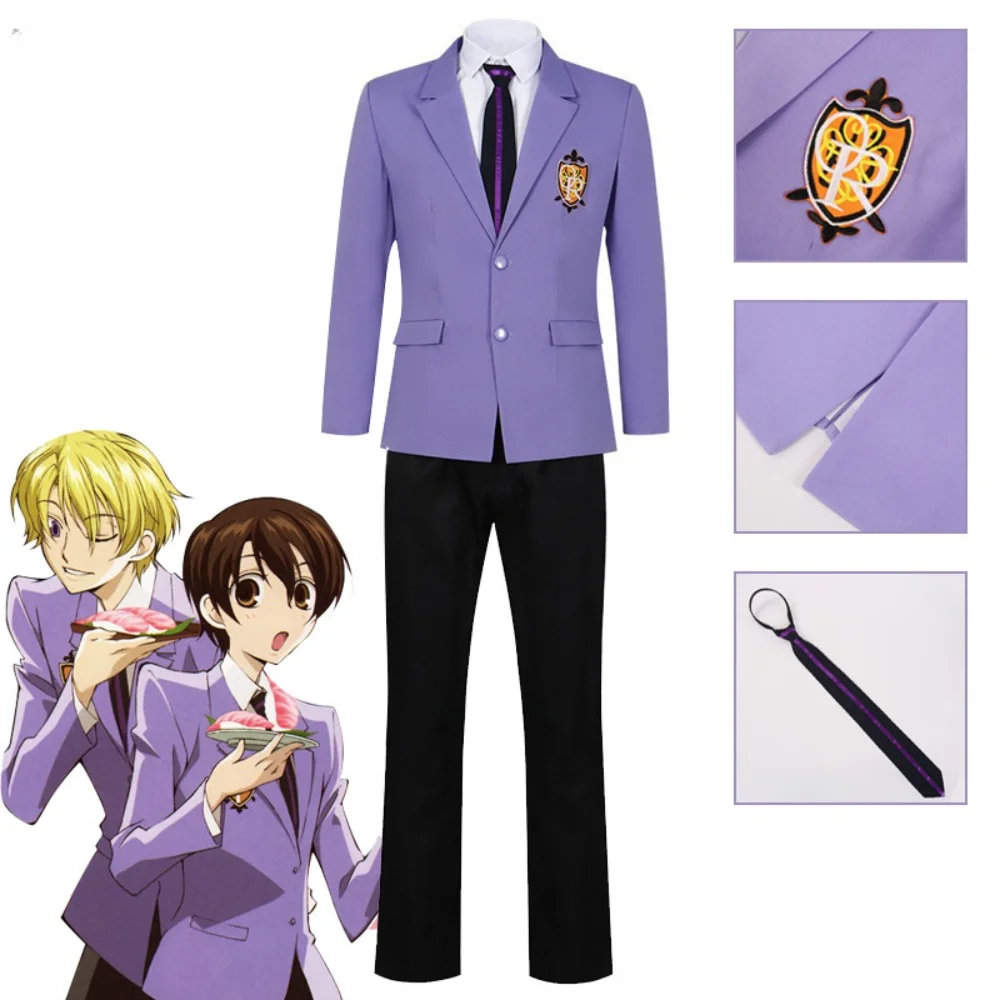 Suhuan Wang Fujioka Haruhiro High School Fantasia de Cosplay Animação, Masculino Ouran High School, Bi-Dimensional